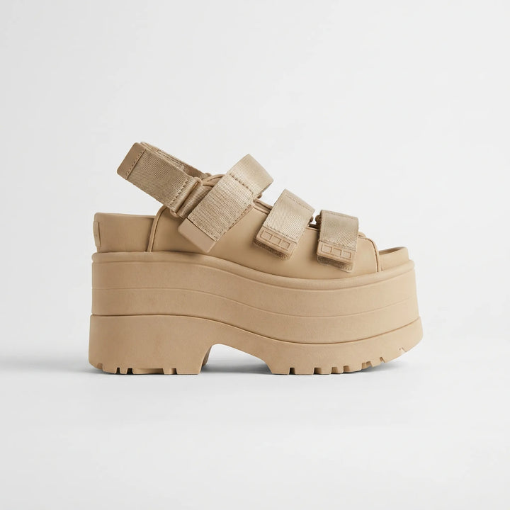 Chunky Retro Platformsandalen - Ruby