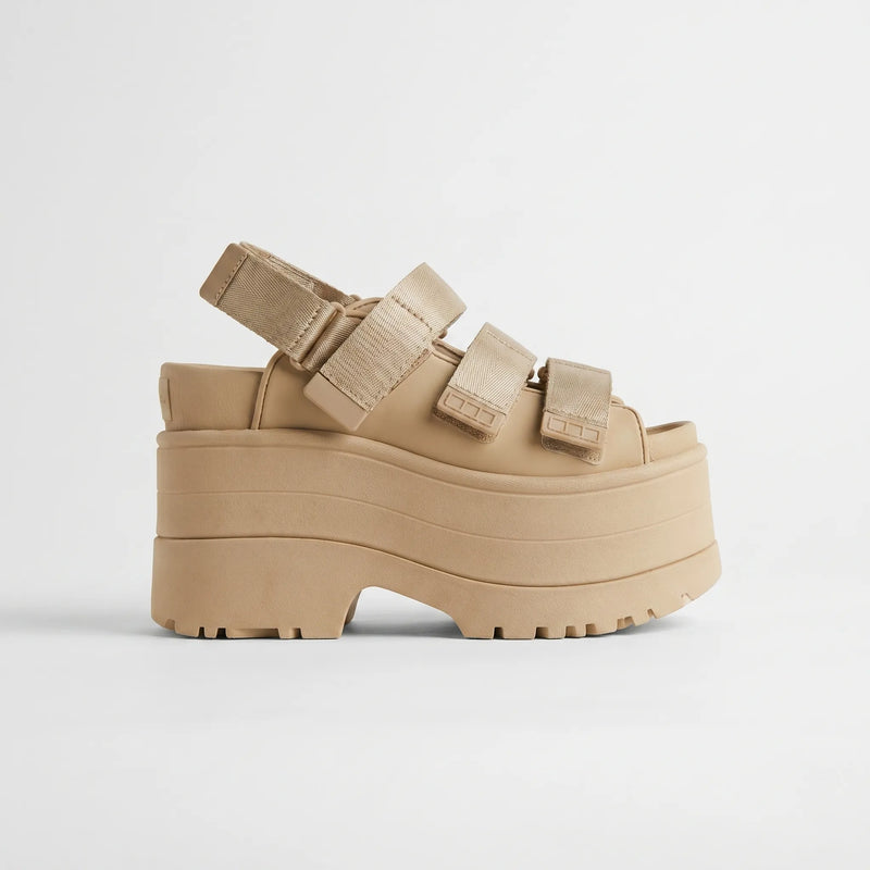 Chunky Retro Platformsandalen - Ruby