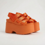Chunky Retro Platformsandalen - Ruby