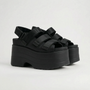 Chunky Retro Platformsandalen - Ruby