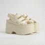 Chunky Retro Platformsandalen - Ruby