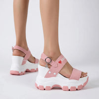 Chunky Sandalen Met Sleehak - Wendy