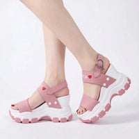 Chunky Sandalen Met Sleehak - Wendy