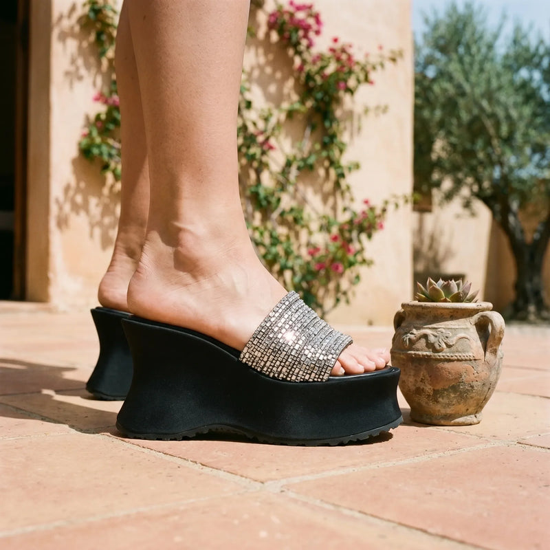Chunky Sleehaksandalen Met Platform - Dianna