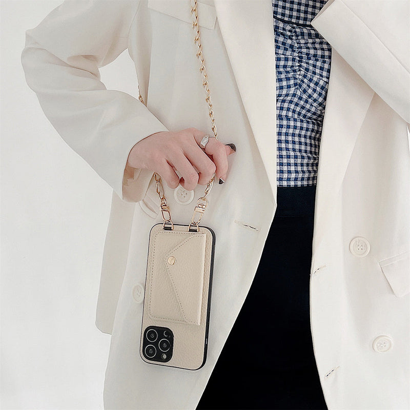 Functioneel iPhone Hoesje met Portemonnee - Celeste