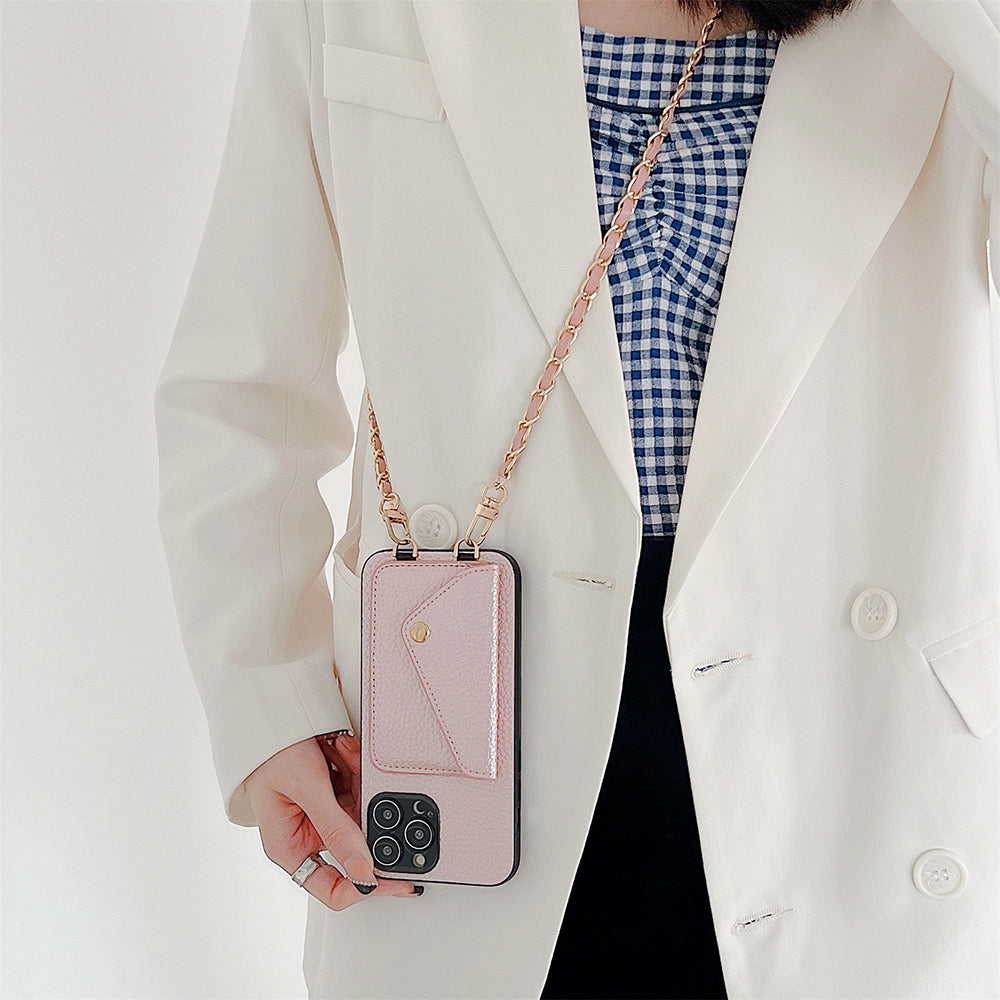 Functioneel iPhone Hoesje met Portemonnee - Celeste