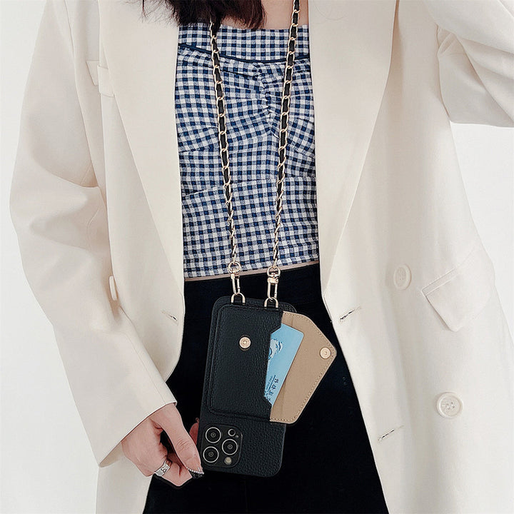 Functioneel iPhone Hoesje met Portemonnee - Celeste