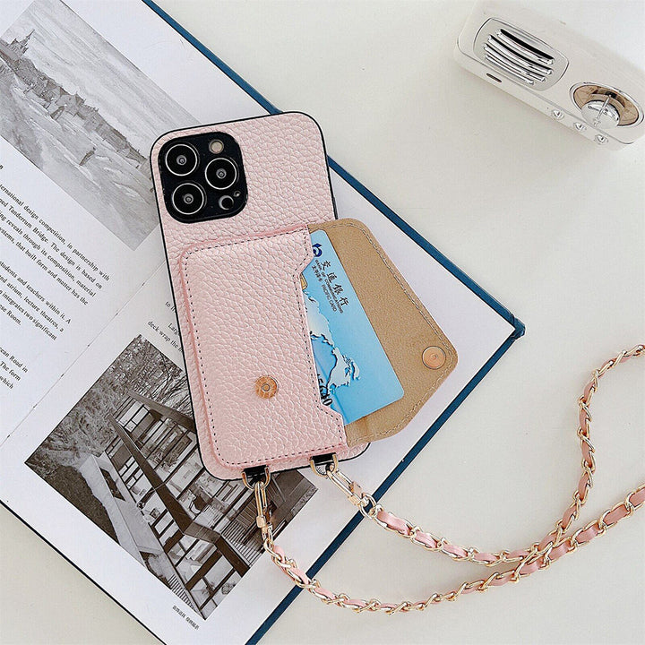 Functioneel iPhone Hoesje met Portemonnee - Celeste