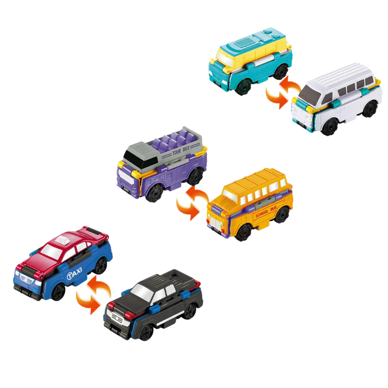 Dubbelzijdige Speelauto’s voor Fantasierijk Spelen - FlipWheels