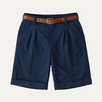 Classic Men's Chino Shorts With Double Pleat And Turn-Up Hem 9