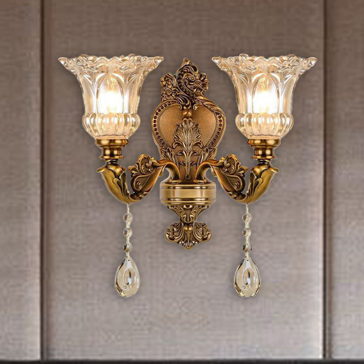 Vintage Gouden Wandlamp – Aureo