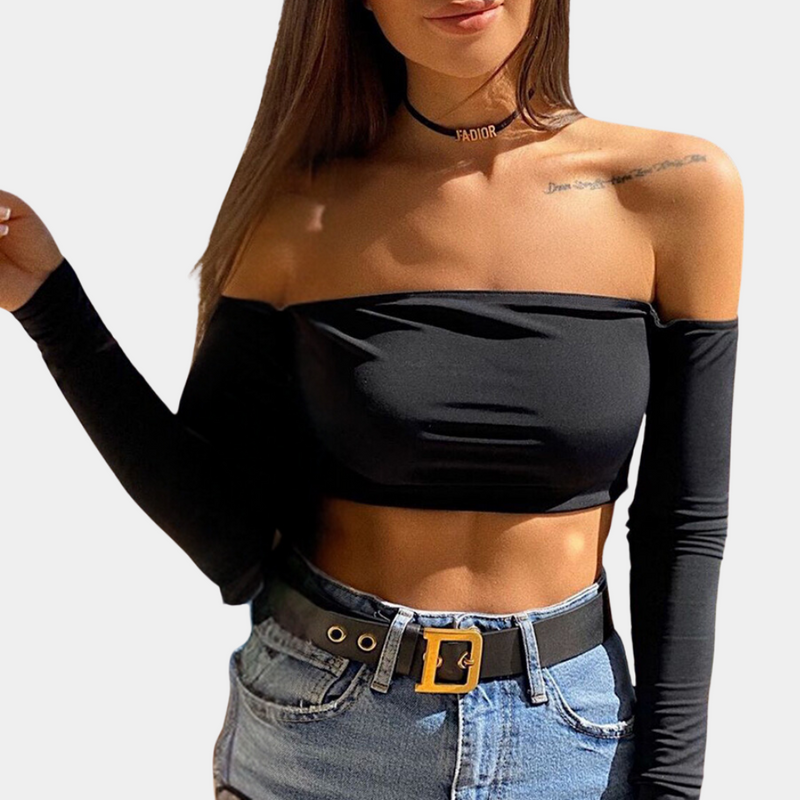 Schulterfreies Damenshirt – Arielle