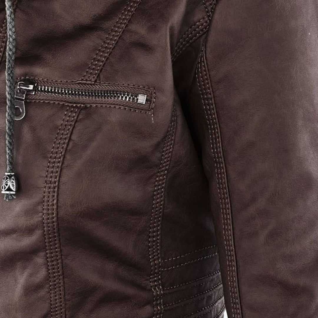 Fashionable Leather Jacket - Zara
