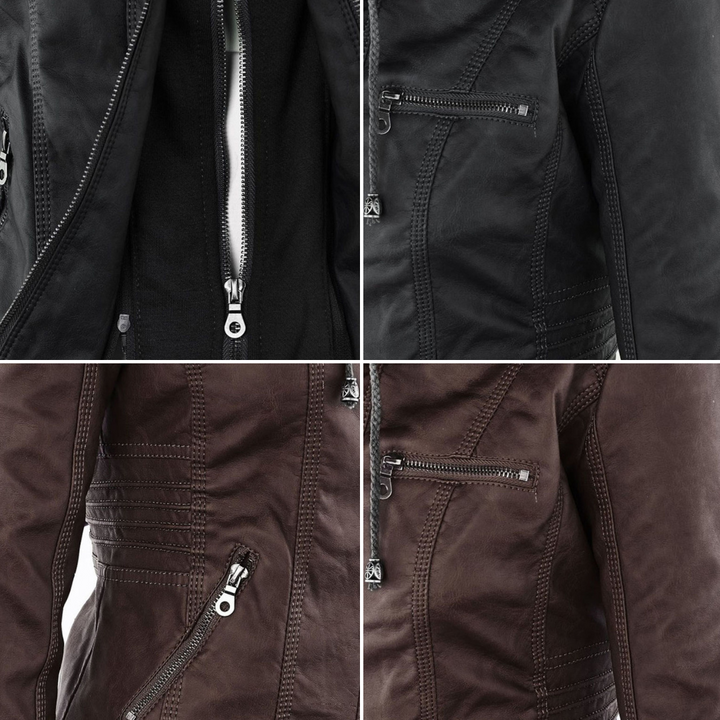 Fashionable Leather Jacket - Zara