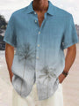 Tropisches Herren Sommerhemd mit Kokosnussbaum-Print – Maceo