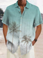 Tropisches Herren Sommerhemd mit Kokosnussbaum-Print – Maceo