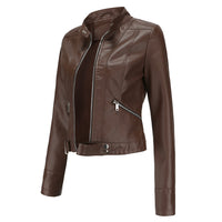 Classic Women's Leather Jacket with Timeless Style 11