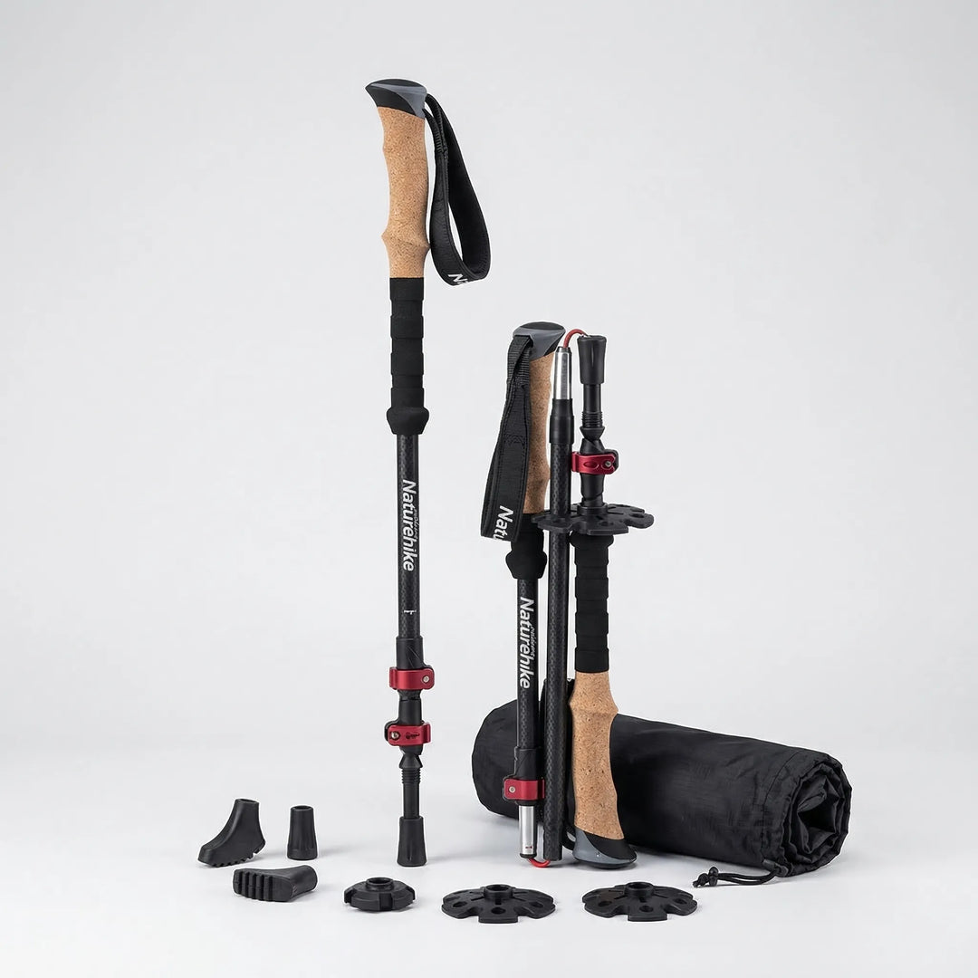 Collapsible Telescopic Trekking Pole Set -  Summastride