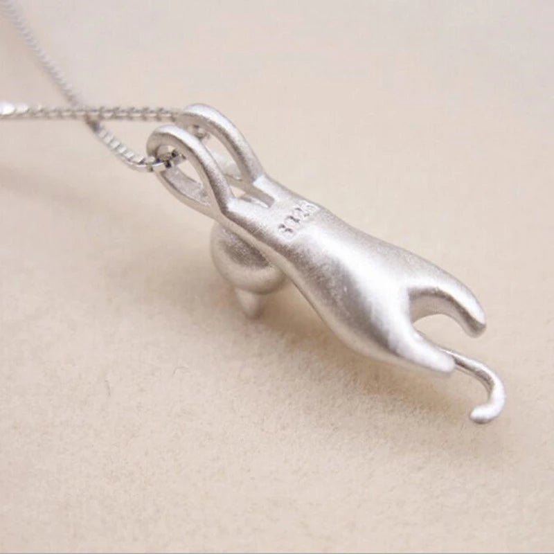 925 Sterling Silber Verspielte Kitty-Halskette - Mia