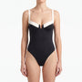 Colour-Block Strapless Beach Bodysuit - Lillian