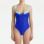 Colour-Block Strapless Beach Bodysuit - Lillian