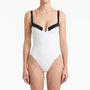 Colour-Block Strapless Beach Bodysuit - Lillian