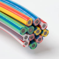 Colourful Striped Novelty Flexible Pencils - Flexiloop