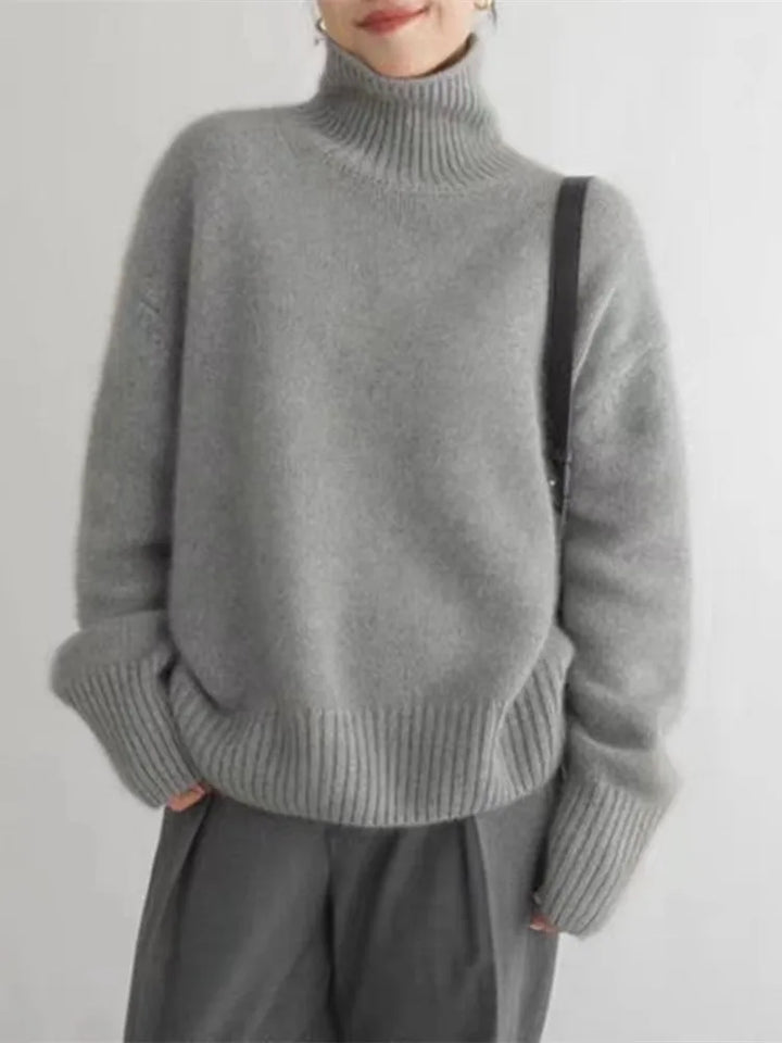Weicher Kaschmir Damen-Rollkragenpullover - Seraphina