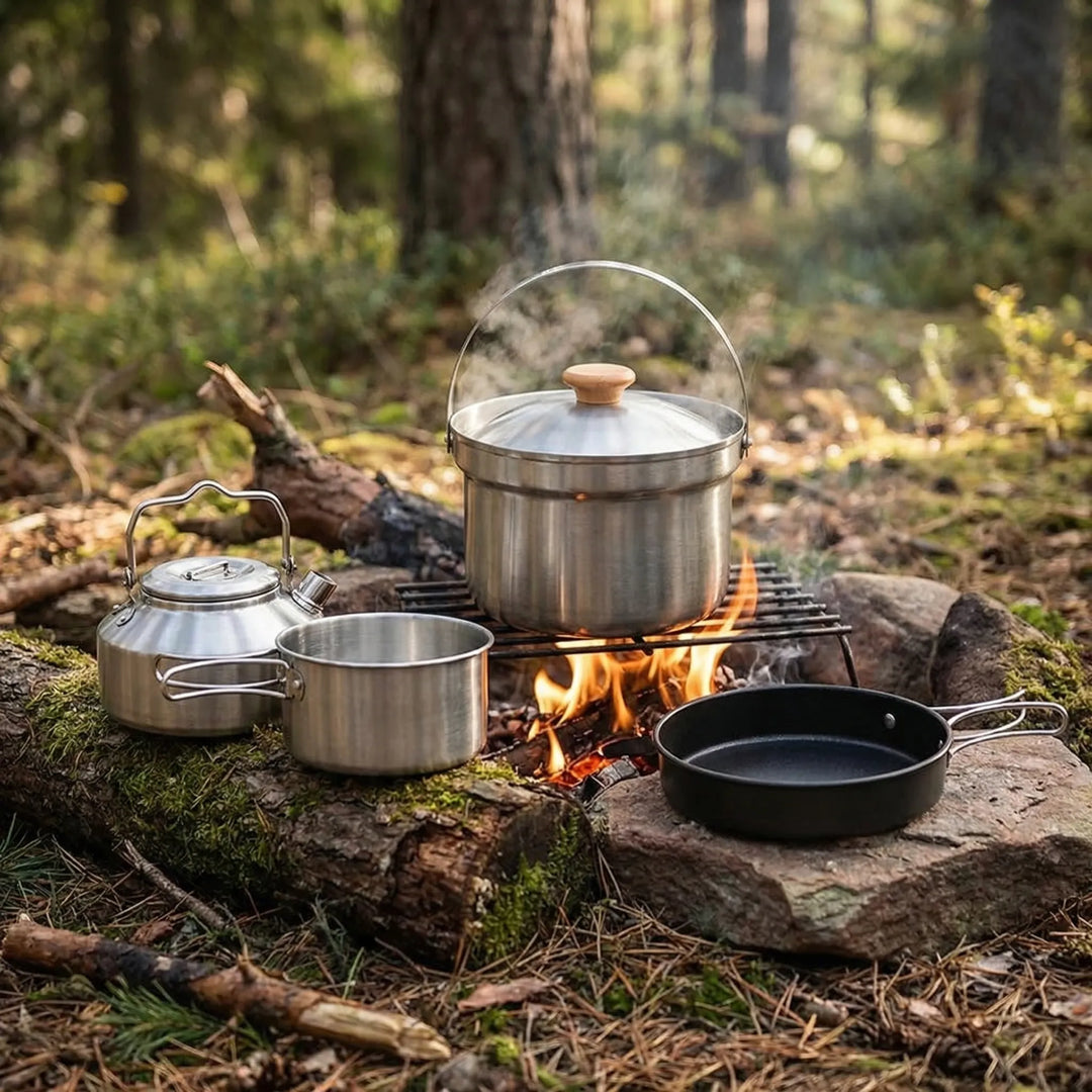 Complete Outdoor Camping Cookware Set -  Campkit