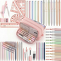 Comprehensive Pastel Desk Stationery Set - Velinor