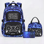 Coordinated Three-Piece Gaming School Bag Set - Luminoz