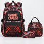 Coordinated Three-Piece Gaming School Bag Set - Luminoz