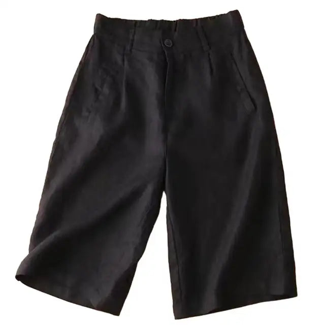 Damen-Leinen-Baumwoll-Sommershorts - Elvira