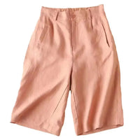 Damen-Leinen-Baumwoll-Sommershorts - Elvira