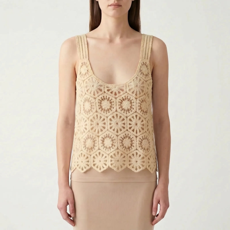 Crochet Sleeveless Top -  Deanna
