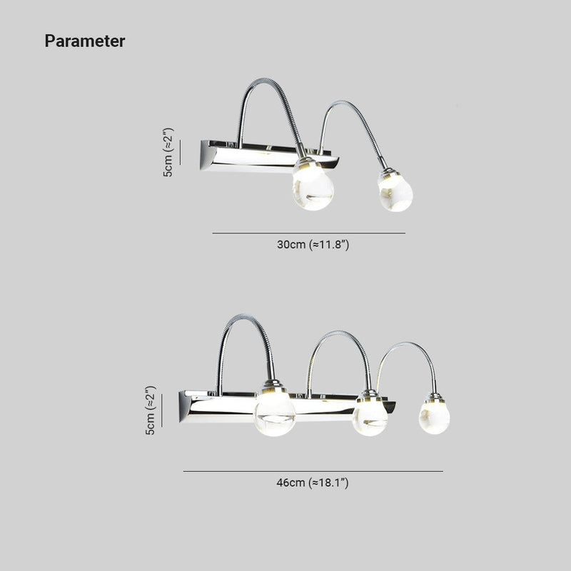 Gebogene LED-Wandleuchte – Arcus
