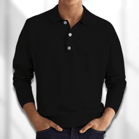 Modern Fit Heren Polo met Lange Mouwen – Lennard