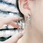 Mehrlagige runde Creolen mit hypoallergener Gestaltung – Elivra
