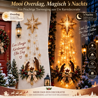 Vergelijking van de muurdecoratie overdag en 's nachts bij een rode voordeur, met en zonder gloed 5