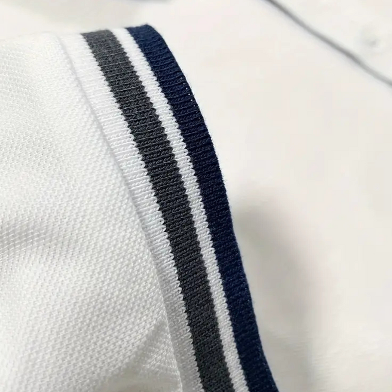 Trendy Witte Heren Polo - Tiberius