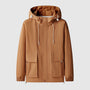 Winddichte Herrenjacke mit Kapuze und Reißverschlüssen - Max