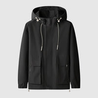 Winddichte Herrenjacke mit Kapuze und Reißverschlüssen - Max