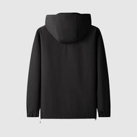Winddichte Herrenjacke mit Kapuze und Reißverschlüssen - Max