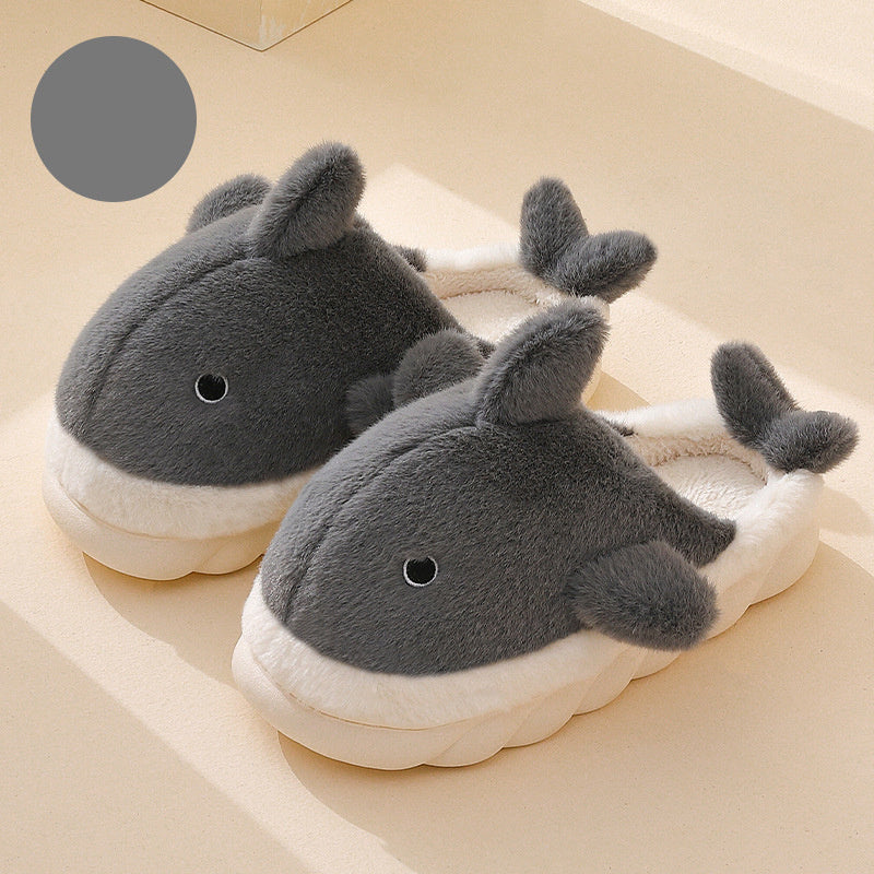Weiche Plüsch Hai Hausschuhe - SnugShark