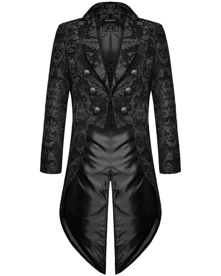 Herren Gothic Jacke mit Brokatmuster - Victor