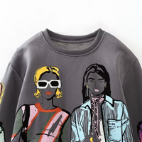 Locker sitzender Pullover mit Wolldruck - Elise