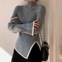 Damenpullover mit hohem Kragen – Selina