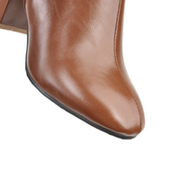 Luxuriöse vegane Leder-Stiefeletten mit Reißverschluss - Eden