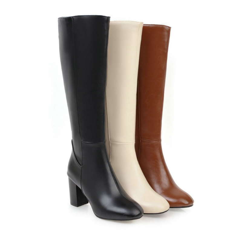 Luxuriöse vegane Leder-Stiefeletten mit Reißverschluss - Eden