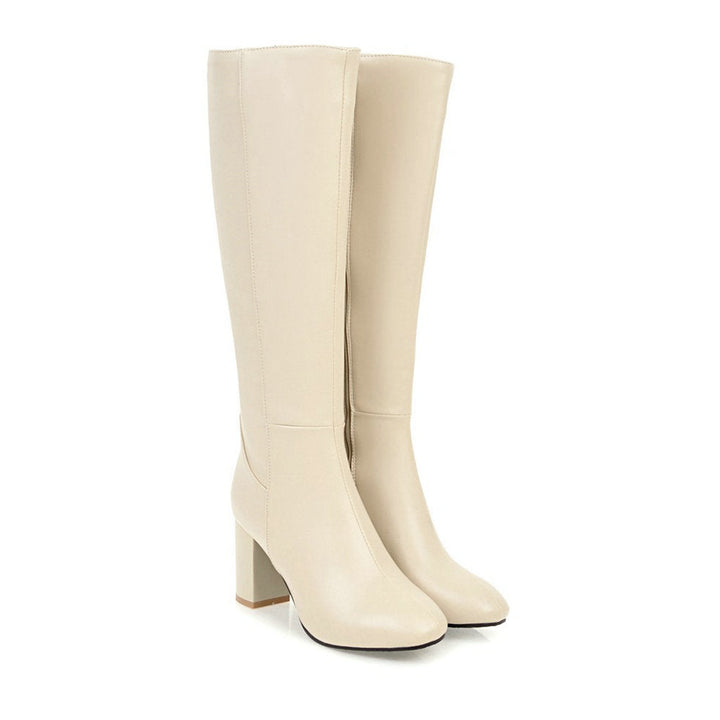 Luxuriöse vegane Leder-Stiefeletten mit Reißverschluss - Eden